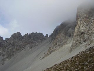 i contrafforti dove inizia la parte superiore