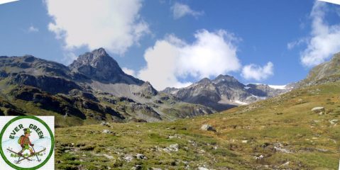 salendo verso il lago san grato