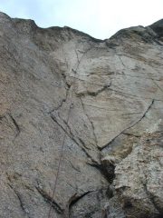 muretto di 6b appena montato da grappis