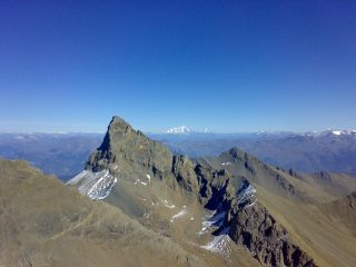 Aiguille d'arve dalla cima