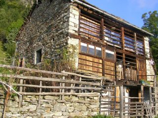 La tipica casa Walser della Valsesia