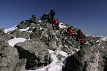 la vetta della Punta Sulè