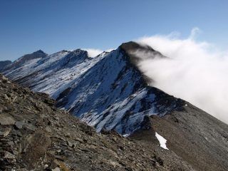 Cresta verso Cote Traversiere e Punta Bagnà