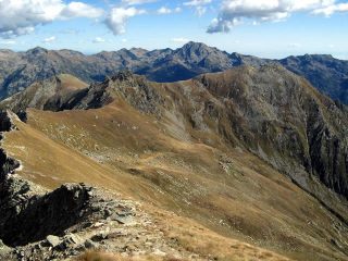 La cresta che separa il Crabun dalla Cima Prial