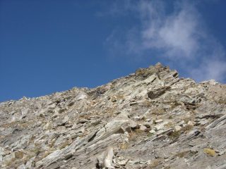 Tratto finale della cresta sud