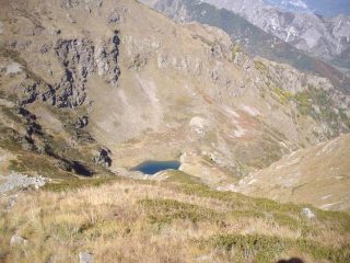 picchiata verso il lago di Lausetto