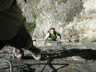 tratto finale di ferrata