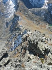 sul filo della cresta SE