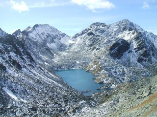 Lago di Pietra Rossa, Mont Colmet, Colle della Comba Sorda dal Passo d’Ameran