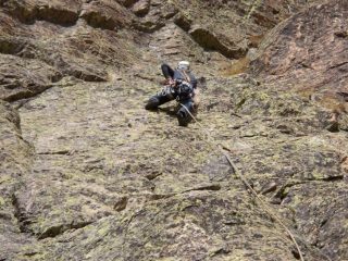 Francesca in azione sul 4° tiro..