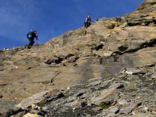 Massimo e Davide stanno per raggiungere il Colle della Resta