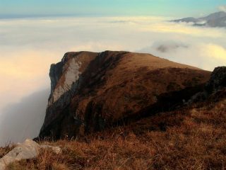 Prospettiva sulla cresta della Mirauda