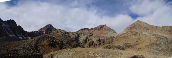 panoramica con la punta garin ed il colle
