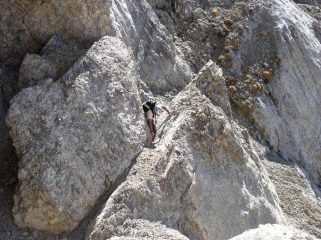 il passaggio del masso incastrato