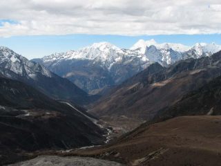 La valle dell'Imja Khola verso Namche