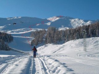 parte superiore itinerario