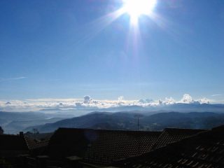 Controluce verso l'Appennino Ligure