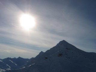 La Rognosa in controluce....