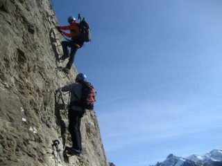 Eugenio e Davide sul muro finale