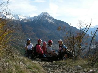 autoscatto a fine ferrata