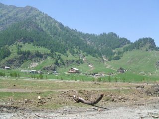 il rifugio visto dalla Conca