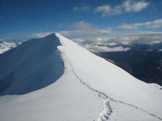 Quota 3041 dalla cima della P.ta Nera