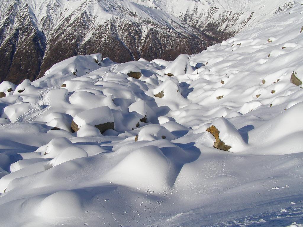 Tanto per rendere l'idea della quantità di neve