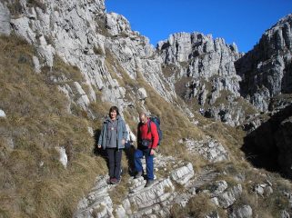 ritorno per la via normale