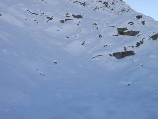 Alto vallone di Meialet, a sin la bocchetta delle Mule