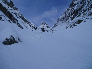 Couloir bianco parte alta