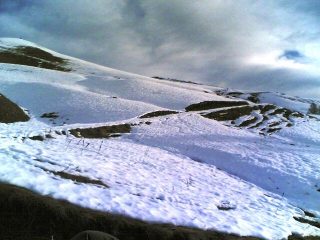 la neve comincia a scarseggiare