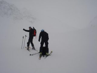 Il col Serena si intravede sullo sfondo