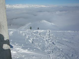 in salita a metà percorso