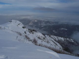 Dalla cima in direzione di Villar S. Costanzo
