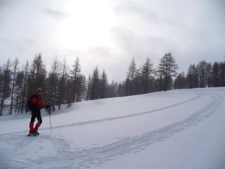 sole timido e paesaggio fiabesco