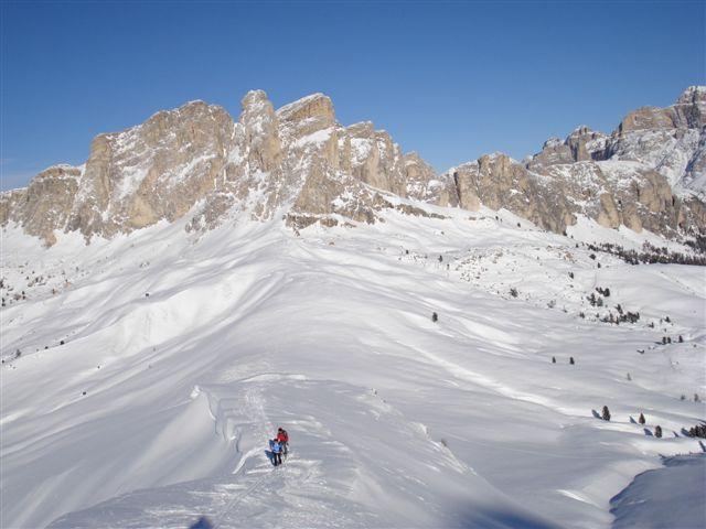 la dorsale che porta alla cima