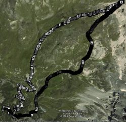 Itinerario Google Earth