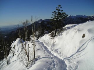 Un tratto prima della bocchetta di scarpia