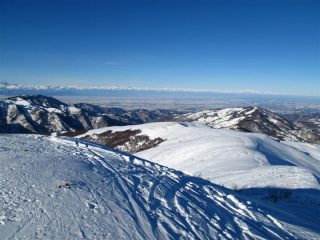 Dalla cima guardando il crestone risalito