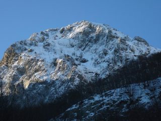 La parete NE della Secca (troppo dura per noi!!)