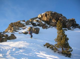 Sulla cresta sud di Cima Piana.
