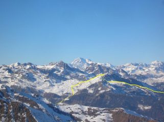 L' itinerario della traversata di Cima Piana da Champorcher a Gettaz.