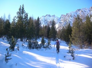 Il sentiero che dall' Alpe Quicord (1650m ca.) sale all' Alpe Pana (1829m).