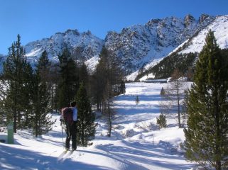 L'Alpe Pana (1829m). Sullo sfondo il Mon Grimon (2523m) e la costiera che lo collega al Bec di Nona (2331m).