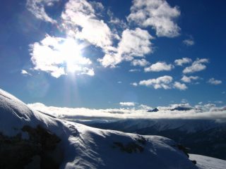 Controluce verso La Grande Hoche