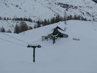 La partenza dello skilift