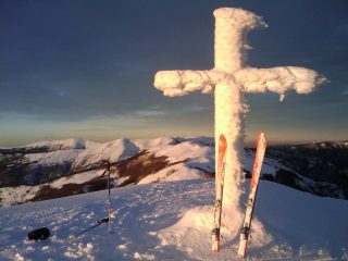 Sulla Cima Spazzata Dal Vento
