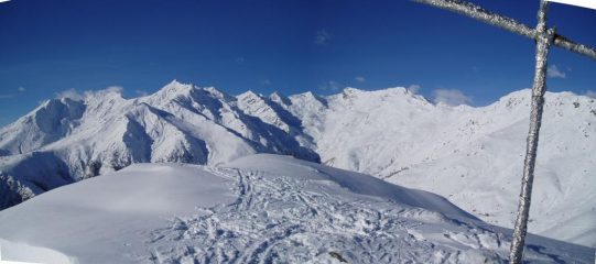 panoramica verso la quinzeina ed il verzel