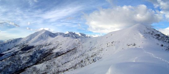 Soglio e Cima Mares dalle Rocce San Martino
