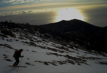 discesa versante sud